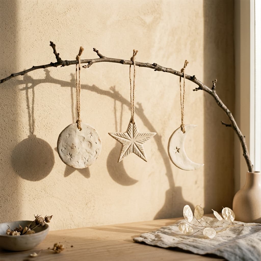 Celestial Clay Hanging Ornaments